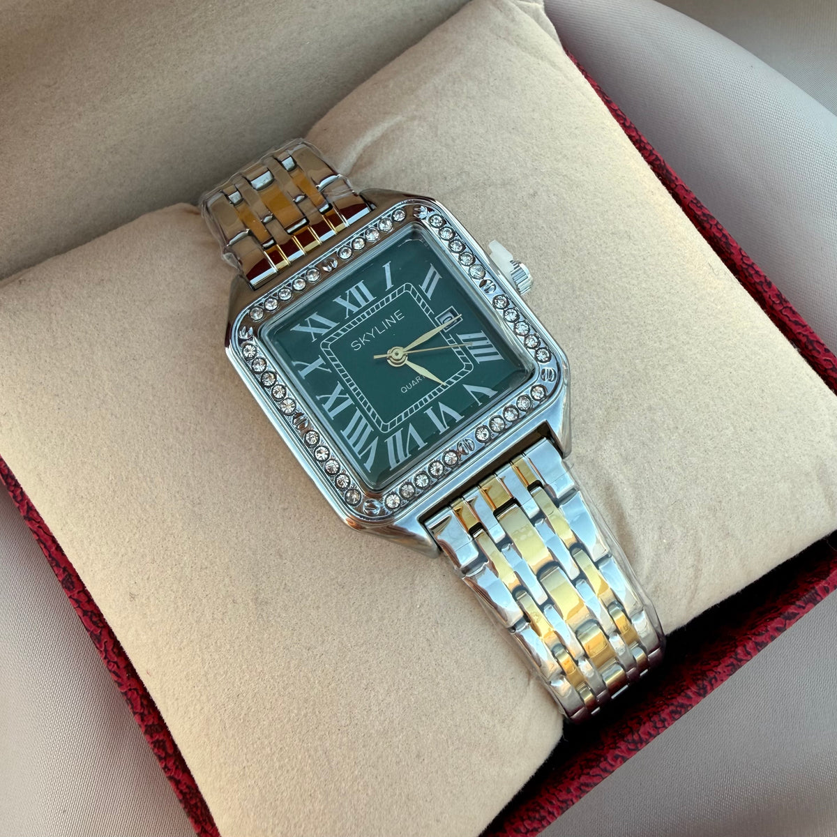 Reloj Carti bicolor verde