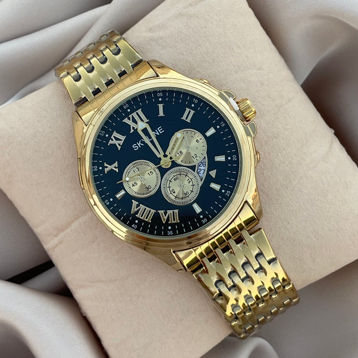 Reloj Elegant dorado y negro
