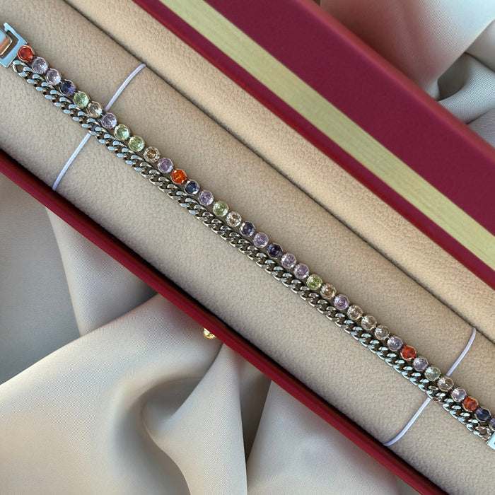 Pulsera doble Multicolor