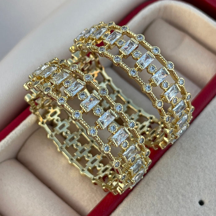 Argollas grandes Cristalline