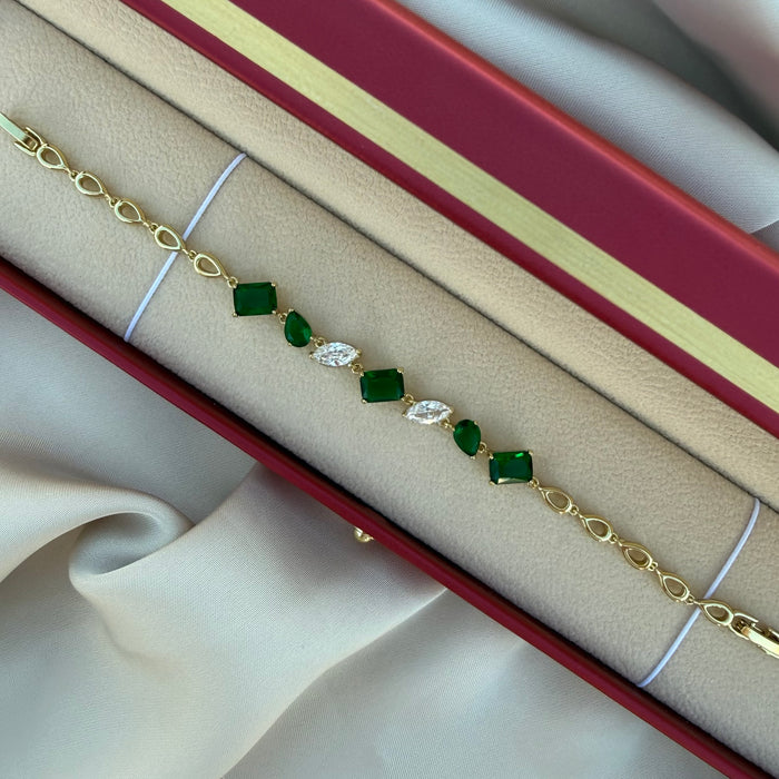 Pulsera Valentina esmeralda