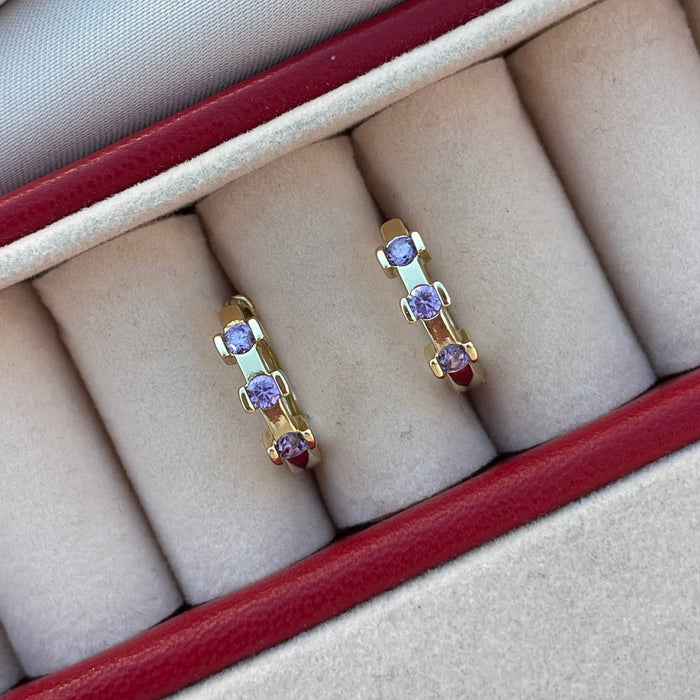 Pendientes Lila