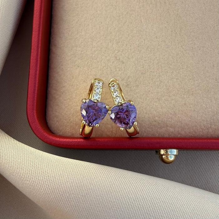 Pendientes Love lila